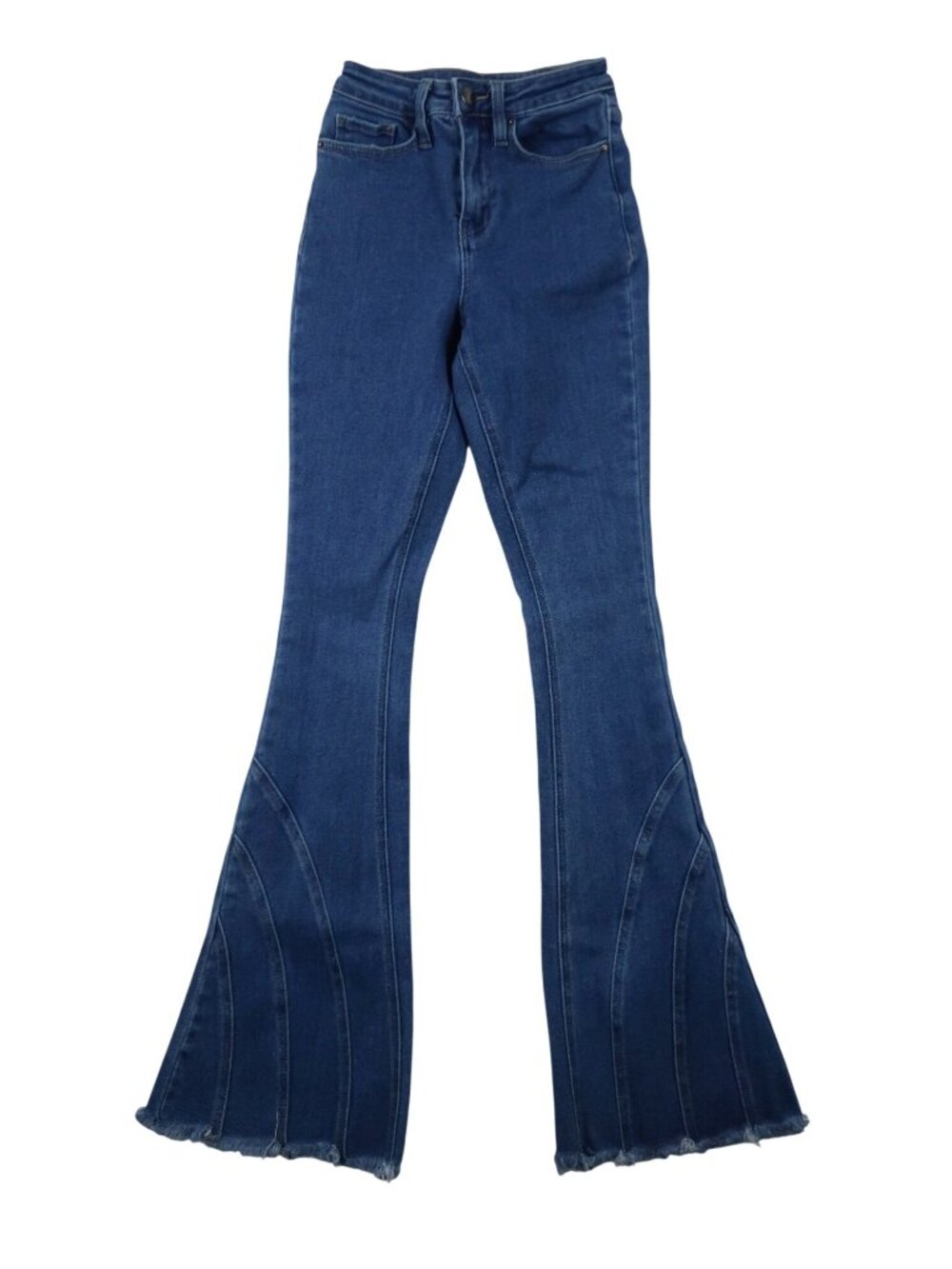 ✨3/$30 Fashion Nova 0 High Waist Flare Bell Bottom Jeans Dark Wash Western Boho